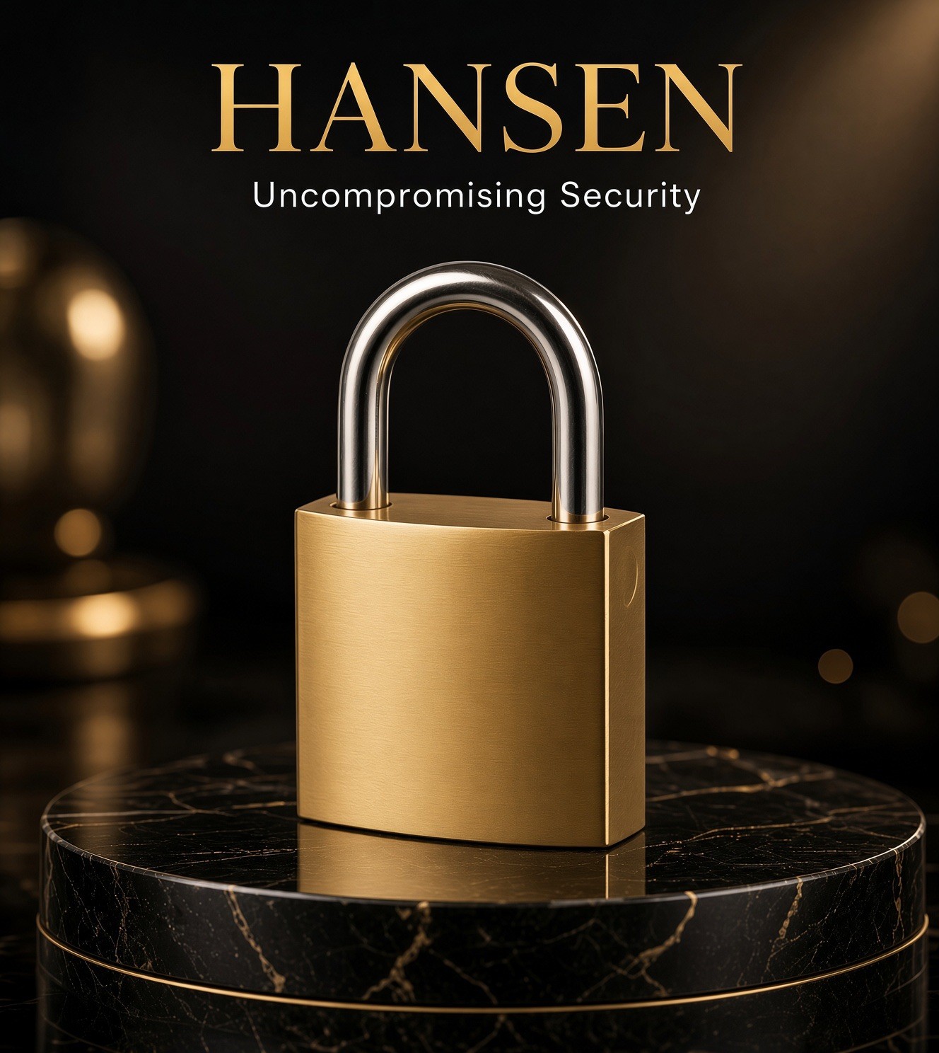 Hansen Heavy-Duty 20mm Antique Brass D-Shaped Keyed Padlock Secure Lock Hansen Heavy-Duty 20mm Antique Brass D-Shaped Keyed Padlock Secure Lock