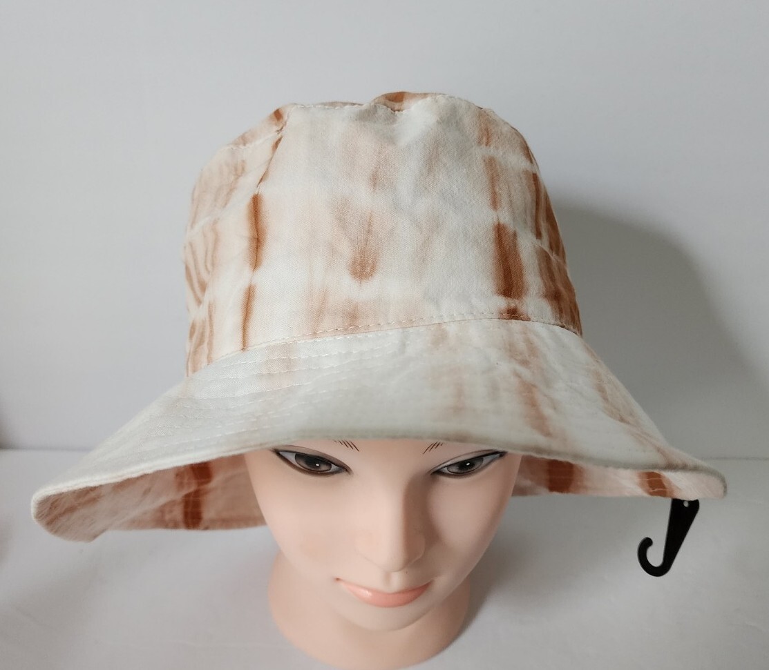 NWT $38 VINCE CAMUTO Tyedye Brown Taupe BUCKET HAT