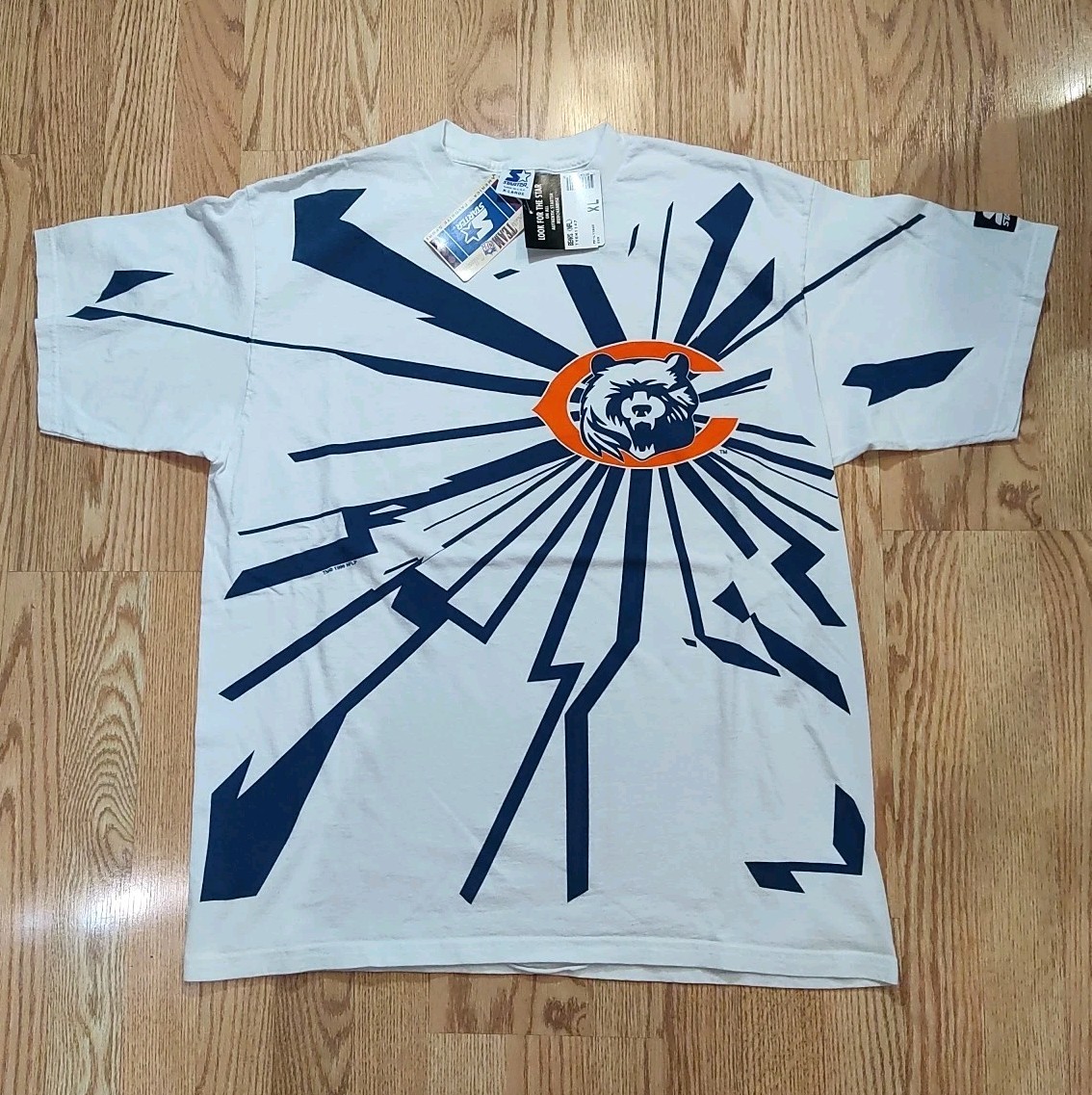 Vintage 90s Chicago Bears Starter Collision Shockwave Shirt NFL Mens XL NWT 1996 Vintage 90s Chicago Bears Starter Collision Shockwave Shirt NFL Mens XL NWT 1996