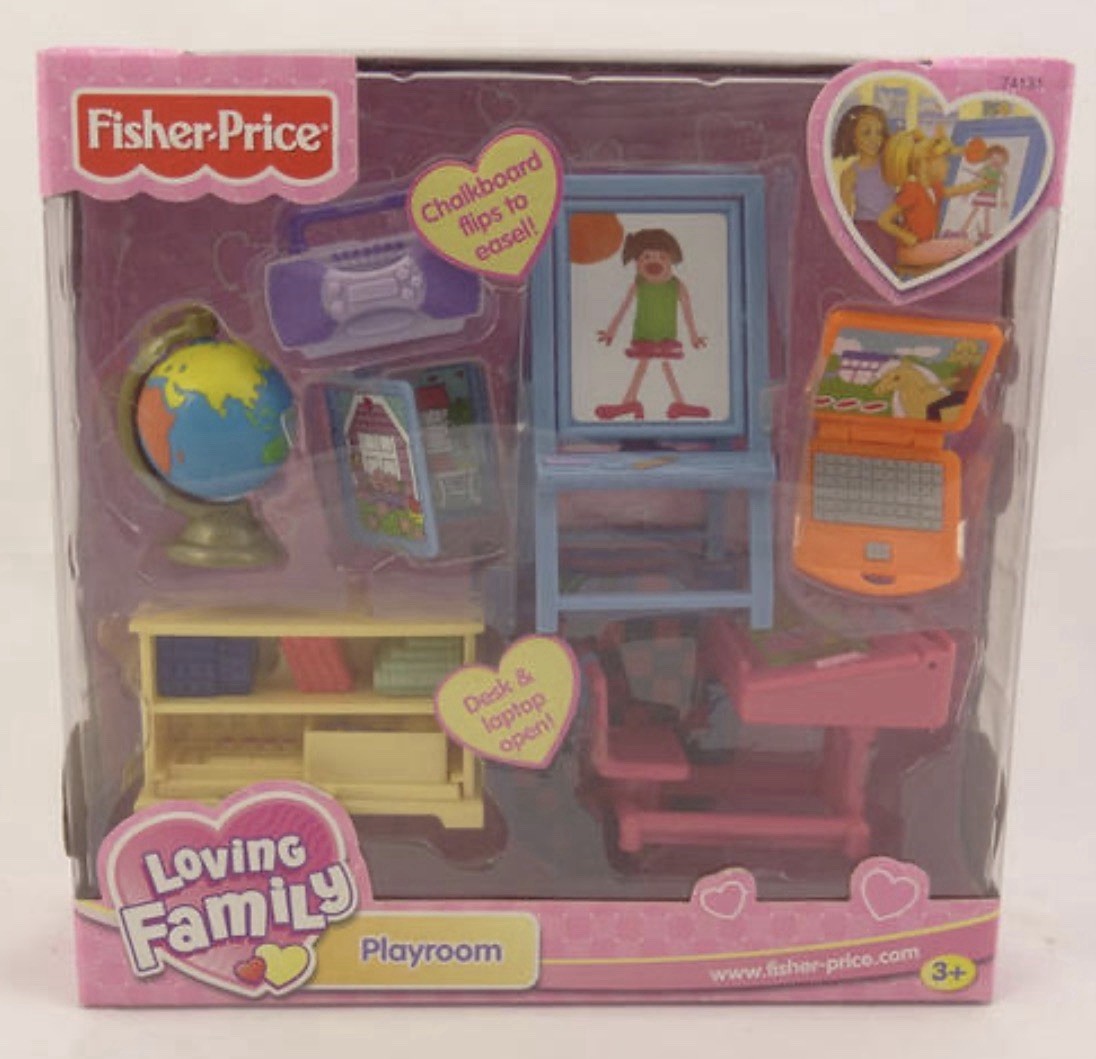 2002 Y2K Loving Family Dollhouse Playroom Accessories NIB Sealed Mattel Vintage 2002 Y2K Loving Family Dollhouse Playroom Accessories NIB Sealed Mattel Vintage