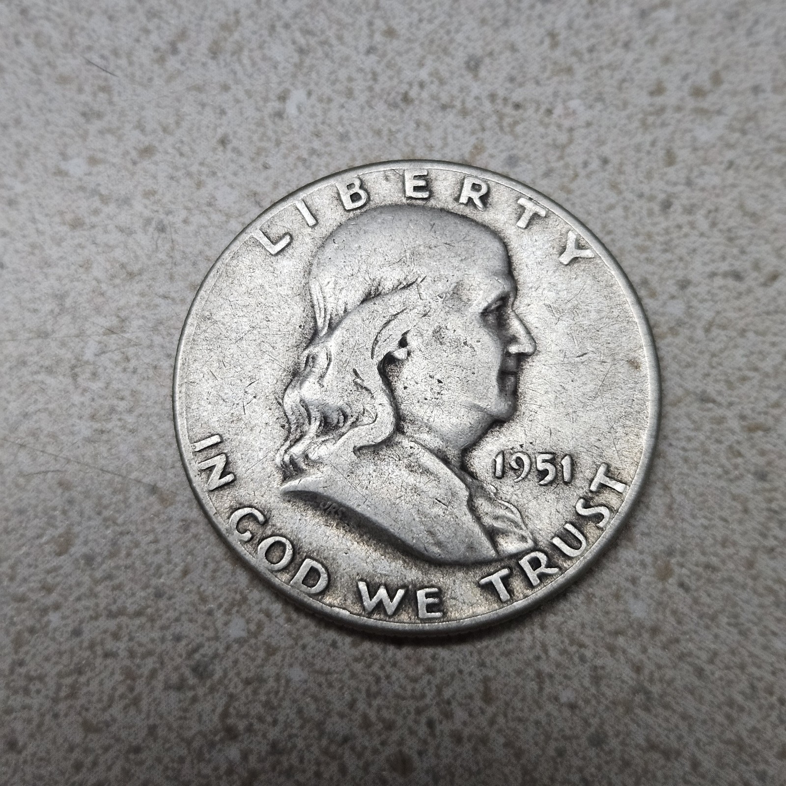 1951-D Franklin Half Dollar 90% Silver 