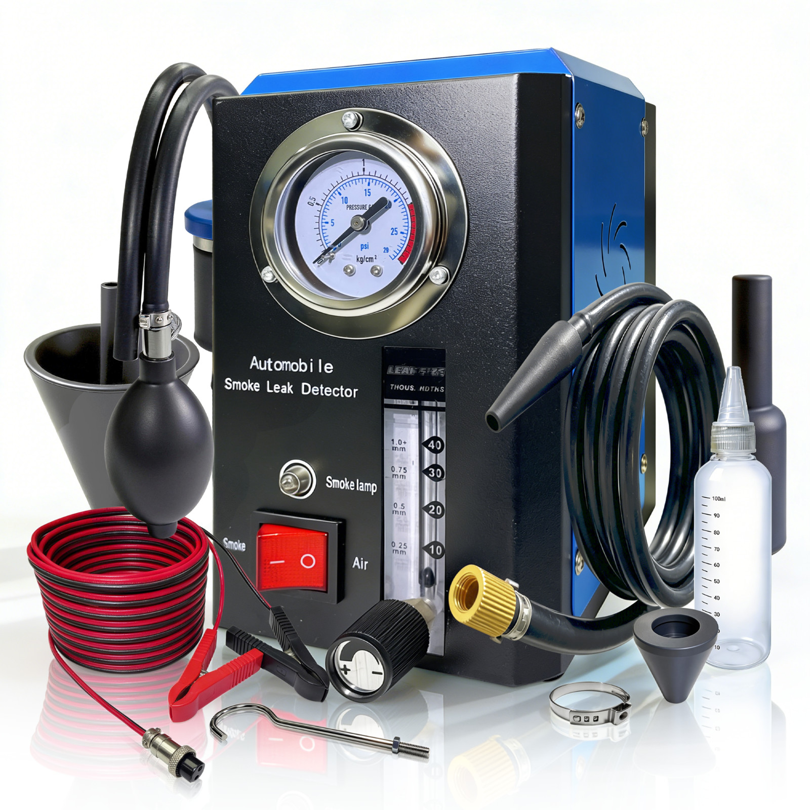 Automotive EVAP Smoke Machine Car Vacuum Leak Detector W/Adjustable Flow Meter Automotive EVAP Smoke Machine Car Vacuum Leak Detector W/Adjustable Flow Meter