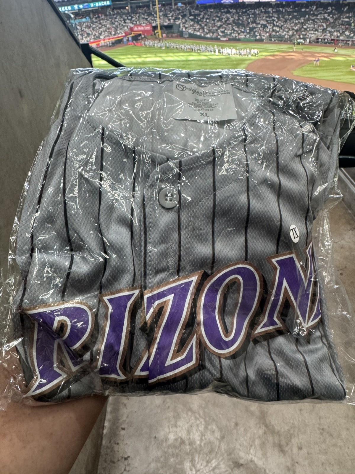 🏆🐍*IN HAND*SIZE XL AZ Diamondbacks 2001 Throwback Jersey SGA 9/19/26*FAST SHIP 🏆🐍*IN HAND*SIZE XL AZ Diamondbacks 2001 Throwback Jersey SGA 9/19/26*FAST SHIP
