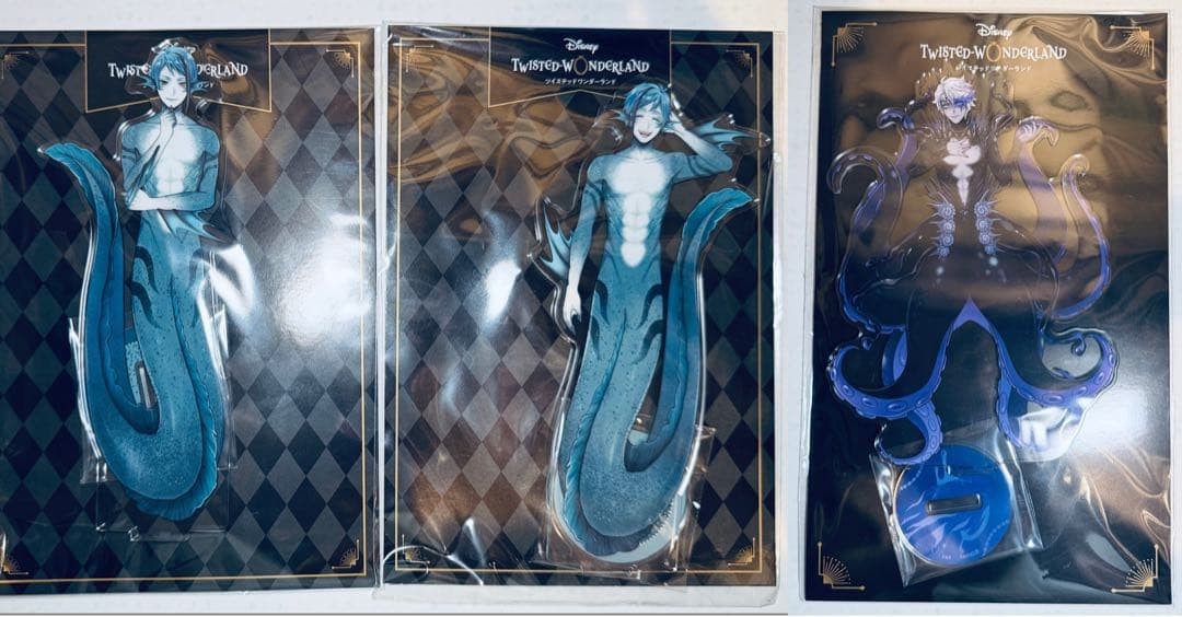 TwistedWonderland Acrylic Stand Set: Azul Jade Floyd Mermaid Fin