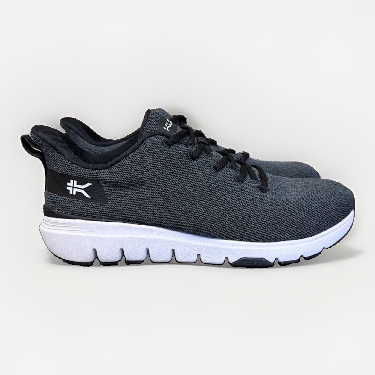 Kuru Flex Via Mens Size 10 Black Gray Athletic Running Shoes Sneakers Kuru Flex Via Mens Size 10 Black Gray Athletic Running Shoes Sneakers