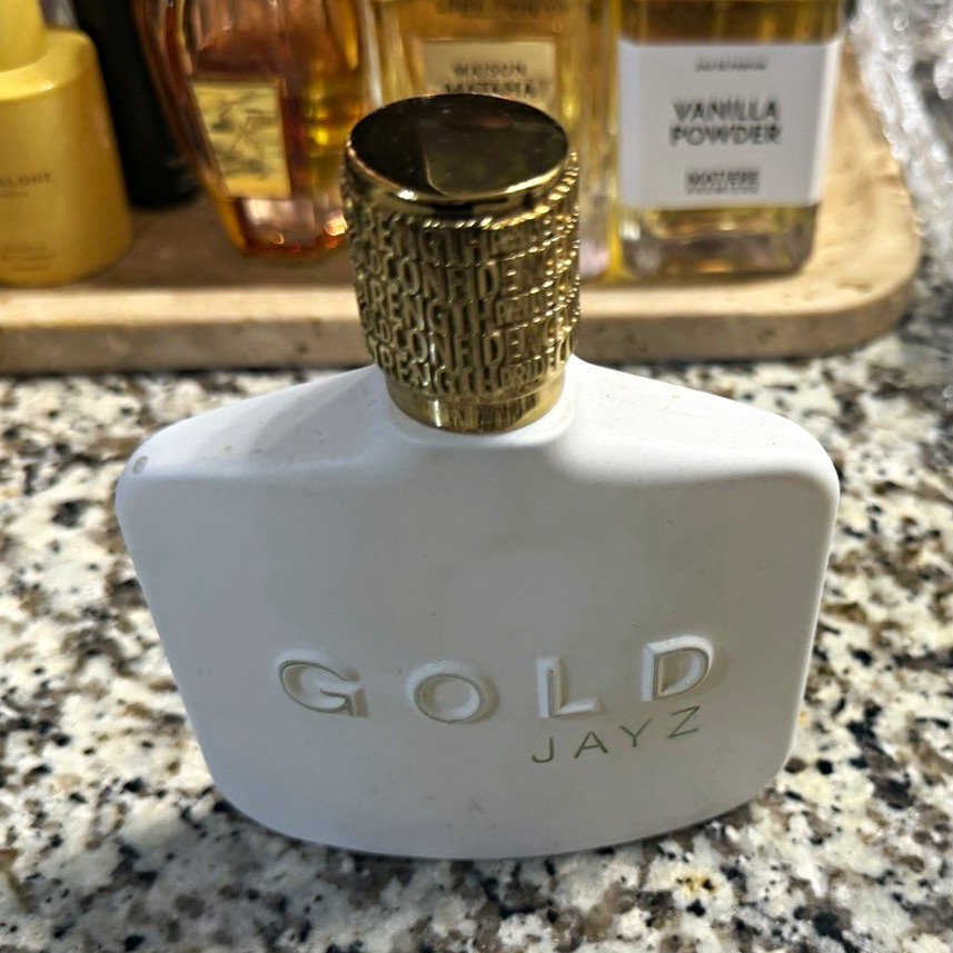 Jay Z Gold EDT Cologne 3 oz 90ml Rare Discontinued ~75% Full Authentic Jay Z Gold EDT Cologne 3 oz 90ml Rare Discontinued ~75% Full Authentic