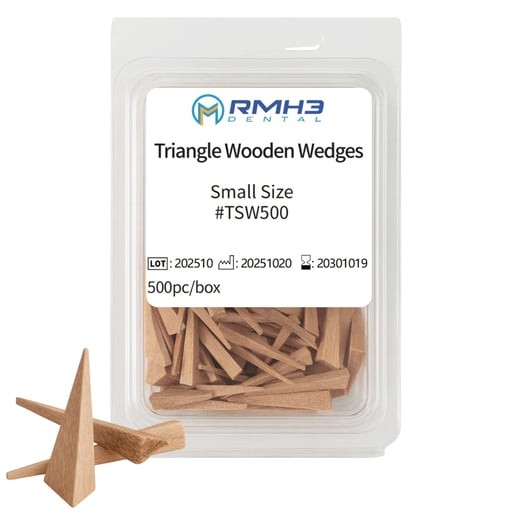 RMH3 Dental Wooden Wedges Small, Triangular Shape, 500/Pk