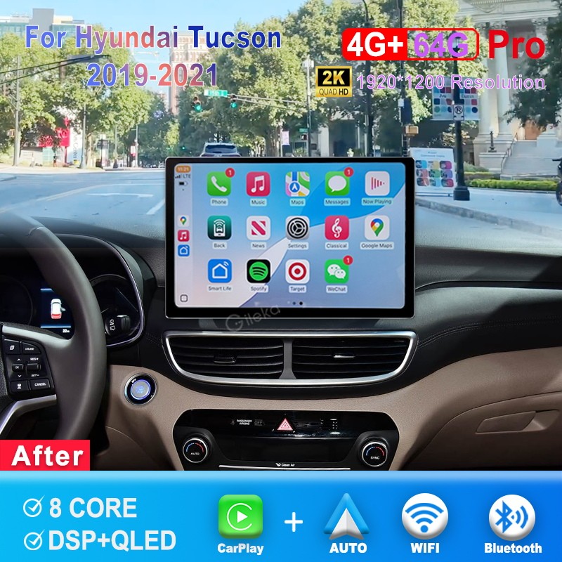 13.1'' 2K Screen Android Radio For Hyundai Tucson 2019-2021 Carplay Android Auto
