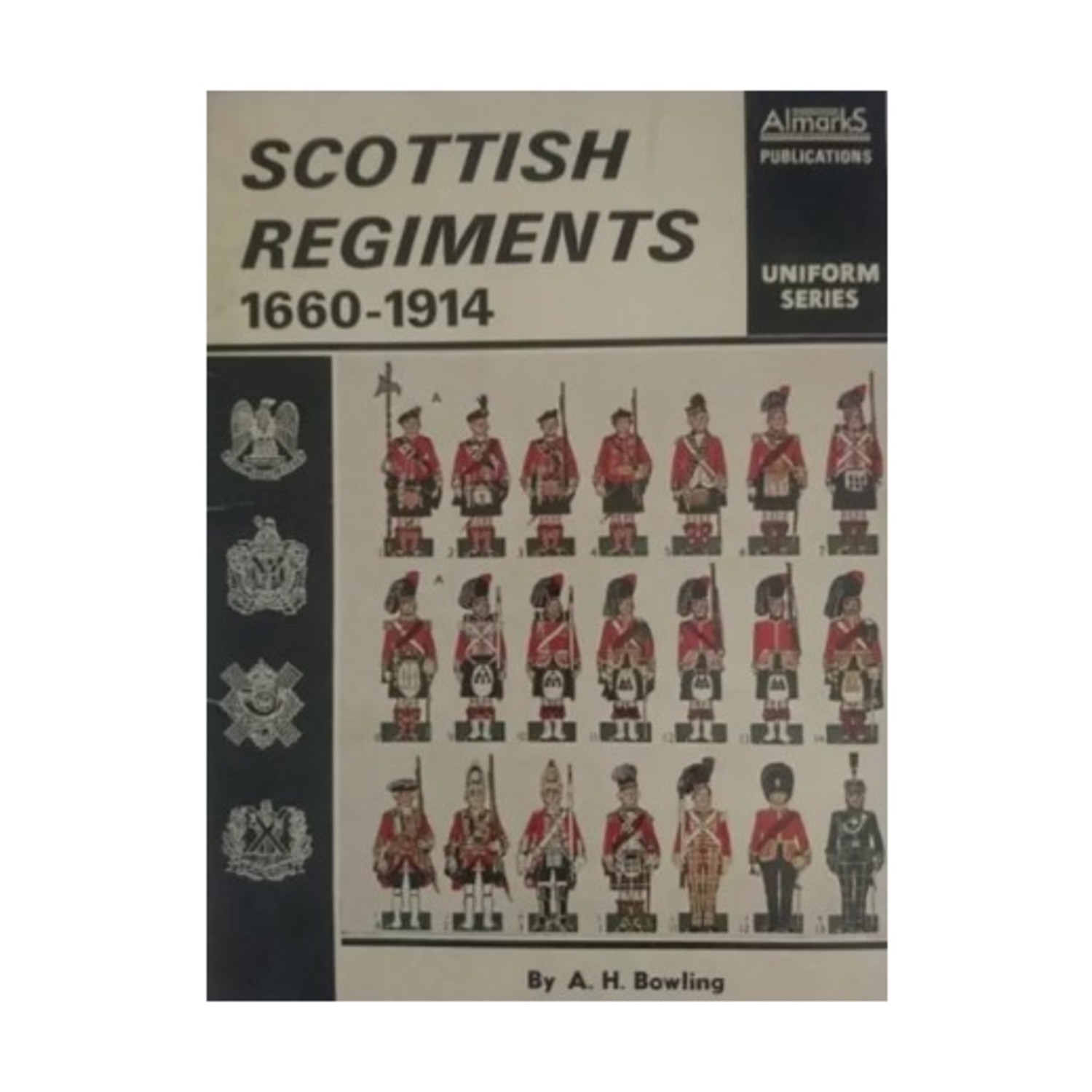 Almark Historical Book Scottish Regiments VG+ Almark Historical Book Scottish Regiments VG+
