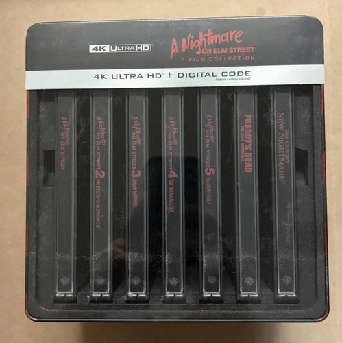 A Nightmare On Elm Street 7-Film Collection 4K Steelbook Library Case - IN HAND A Nightmare On Elm Street 7-Film Collection 4K Steelbook Library Case - IN HAND