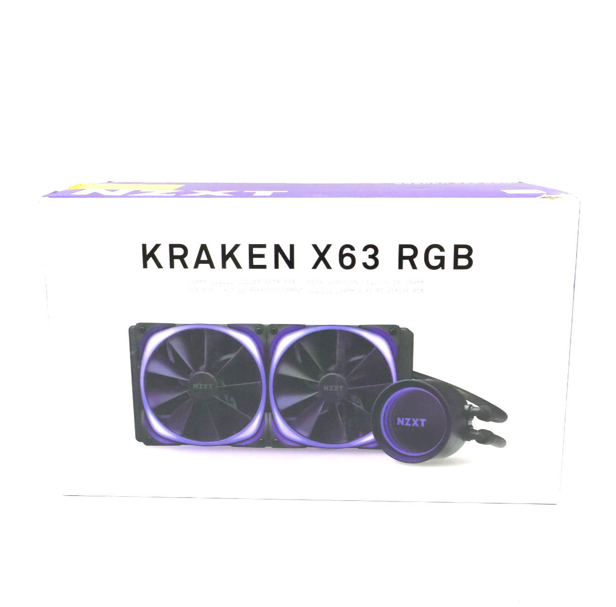 NZXT Kraken X63 RGB 280mm Liquid CPU Cooler RL-KRX63-RW White 