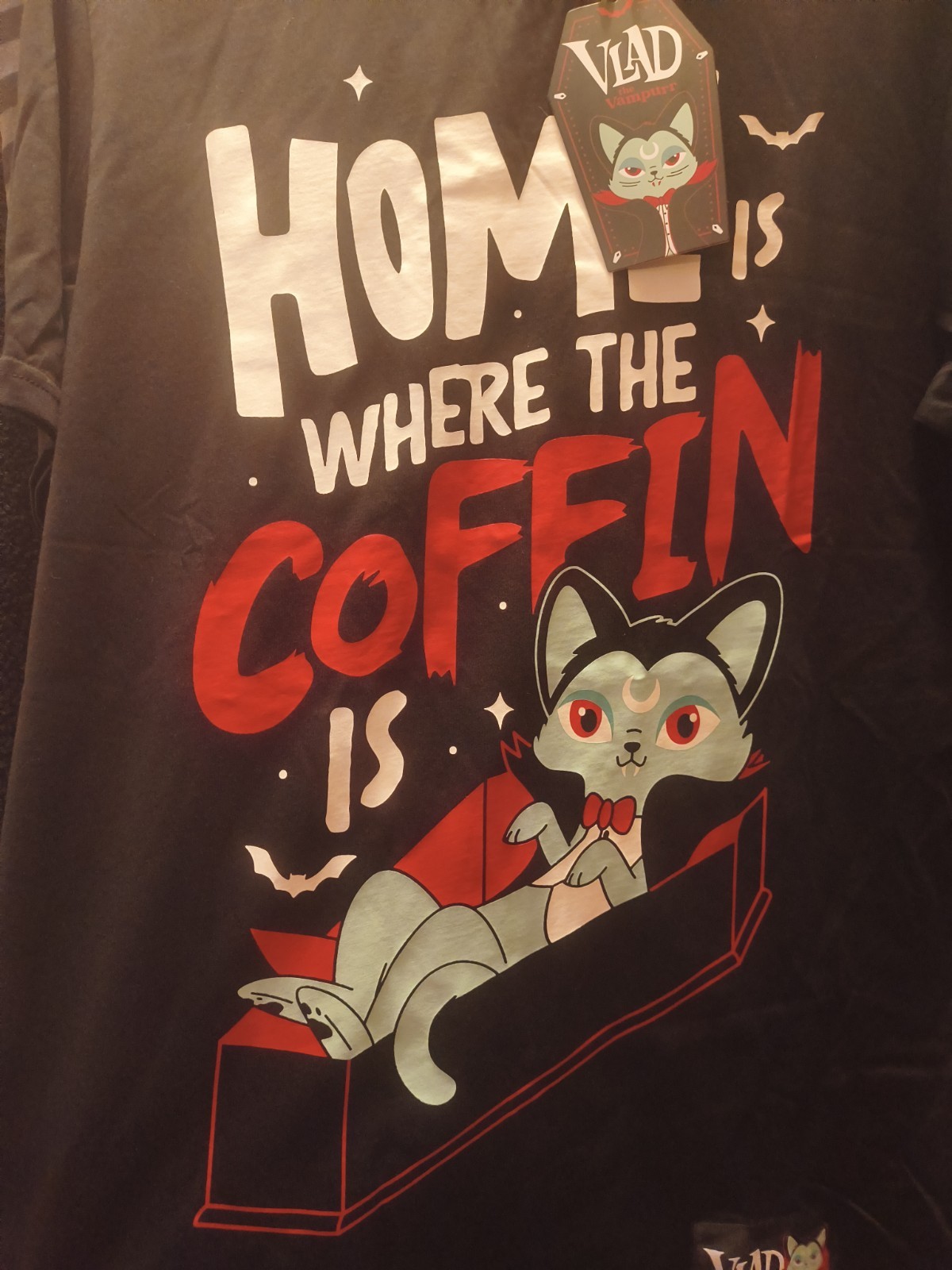 Killstar Vlad Home Is Where The Coffin Is Sleep Tee Killstar Vlad Home Is Where The Coffin Is Sleep Tee