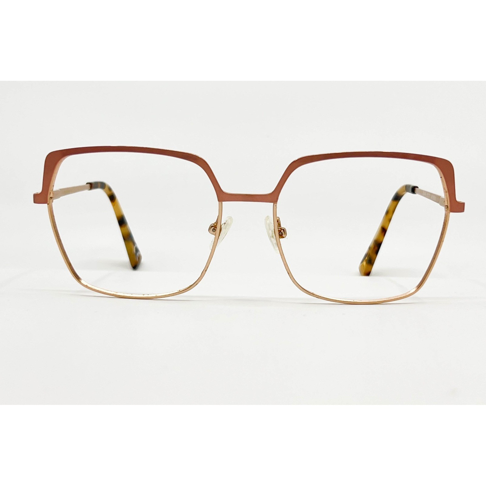 Catherine Malandrino Eyeglasses Womens Rose Gold Square CM-44 55-17-140