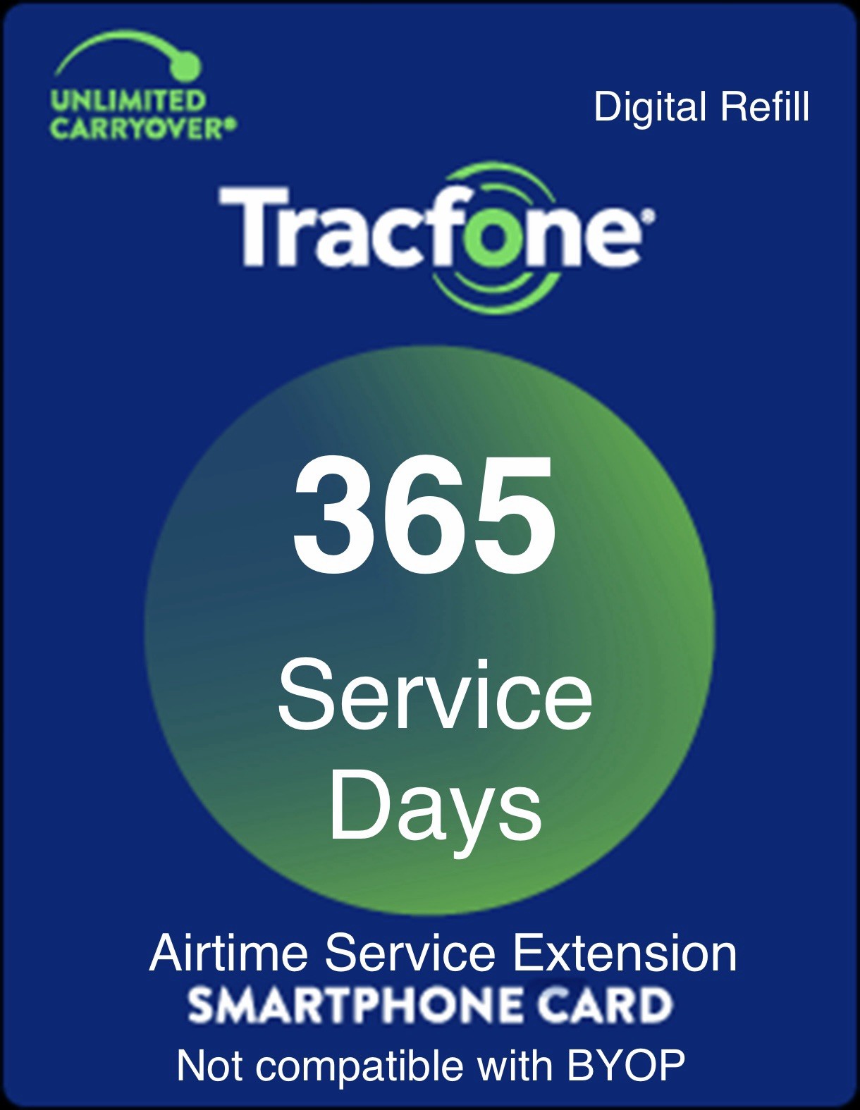TracFone 1 Year Service Plan For Smartphones (not BYOP)