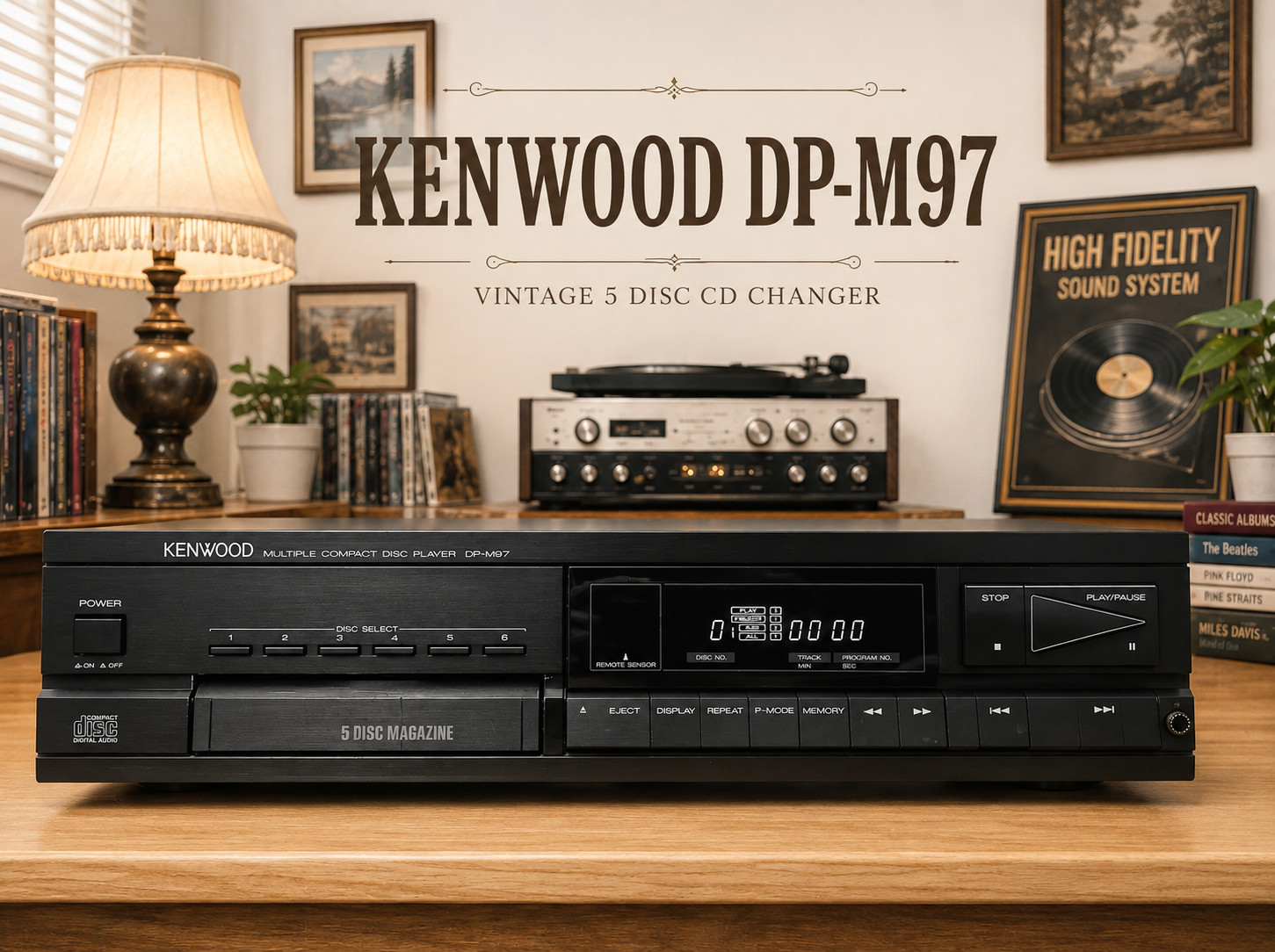 Kenwood DP-M97 🌈RaRe🌈 Vintage Compact Disc Player