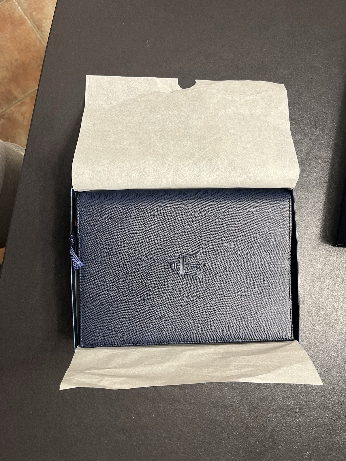 Original Maserati Leather Diary, New, Year 2000 Original Maserati Leather Diary, New, Year 2000