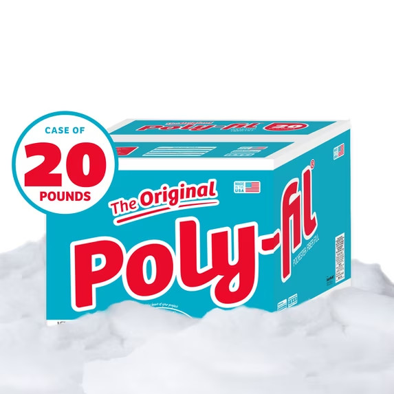 Poly-Fil Polyester Fiberfill Stuffing, 20lb Box, Bulk, by Fairfield Poly-Fil Polyester Fiberfill Stuffing, 20lb Box, Bulk, by Fairfield