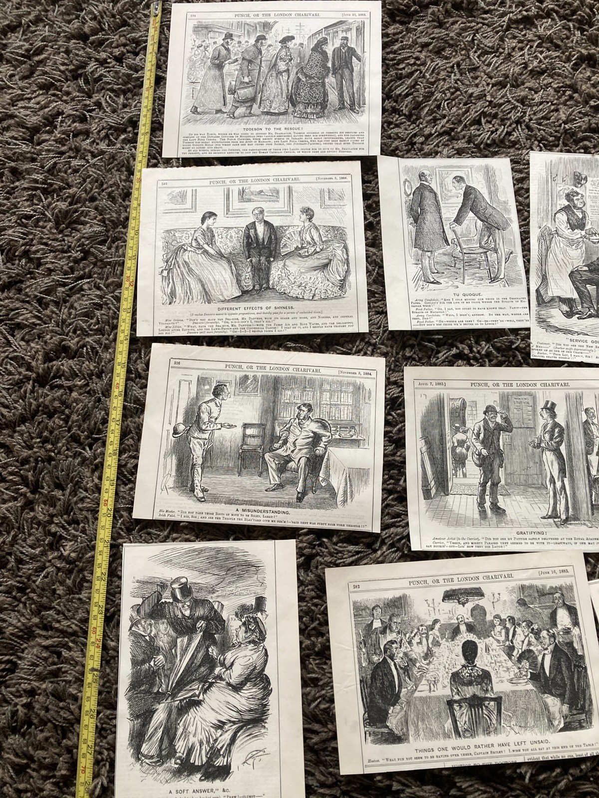 A JOB LOT OF 1880s, 1890s CARTOON PICTURES, FROM PUNCH MAGAZINEs, 30 IN TOTAL, A JOB LOT OF 1880s, 1890s CARTOON PICTURES, FROM PUNCH MAGAZINEs, 30 IN TOTAL,
