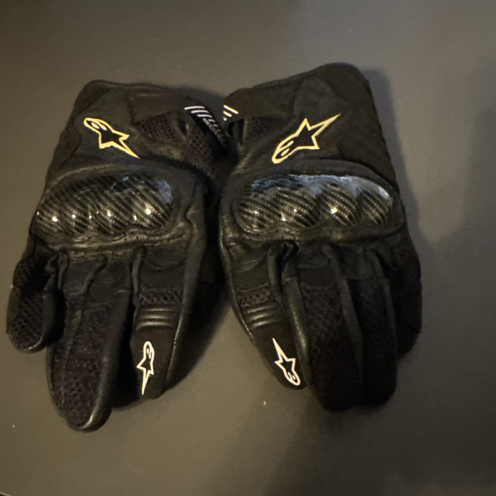 Black Alpinestars Stella SMX-1 Air V2 Gloves Euro Size M