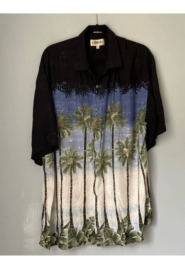 Campia men’s vintage Hawaiian style button-down short sleeve shirt S/XXL Campia men’s vintage Hawaiian style button-down short sleeve shirt S/XXL