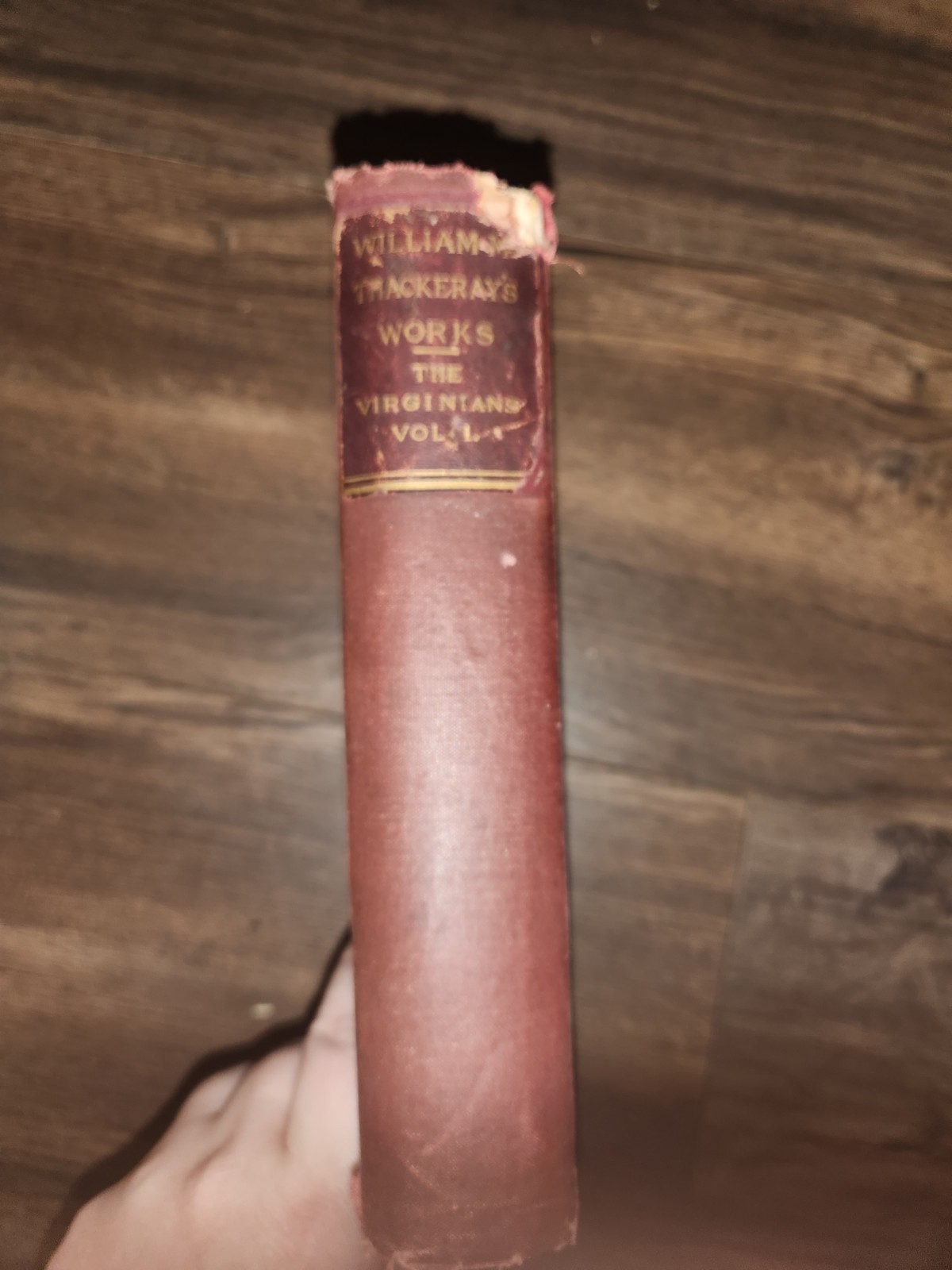 Antique 1890s The Virginians Vol 1 William Makepeace Thackeray De Wolfe Fiske Co