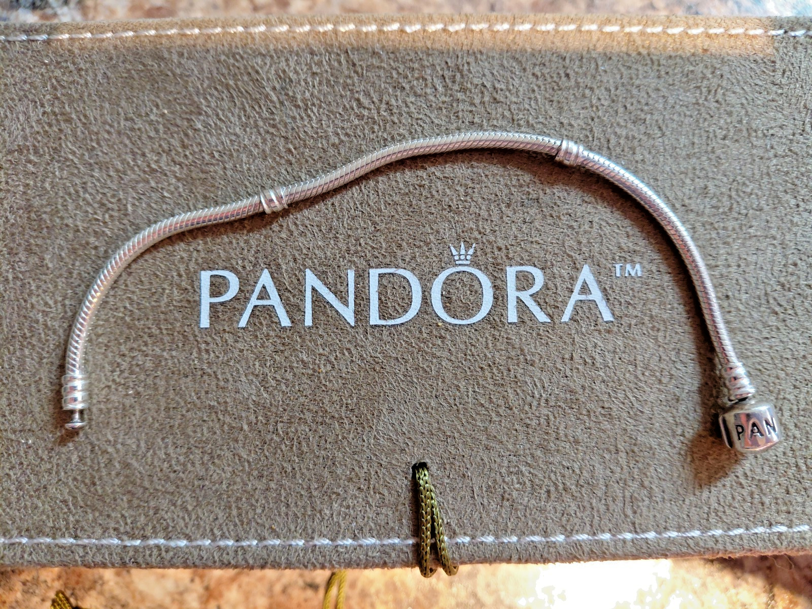 Authentic Pandora Sterling Snake Chain 7\ Authentic Pandora Sterling Snake Chain 7\