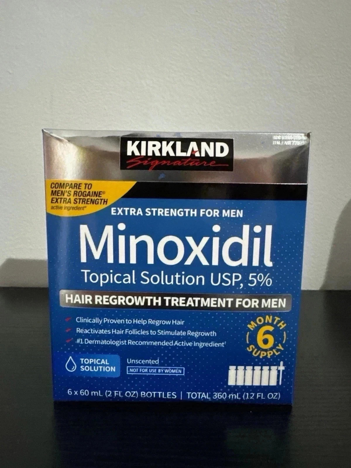 Kirkland Minoxidil 5% Extra Strength Men 6 Month Supply Hair Regrowth EXP_28 Kirkland Minoxidil 5% Extra Strength Men 6 Month Supply Hair Regrowth EXP_28