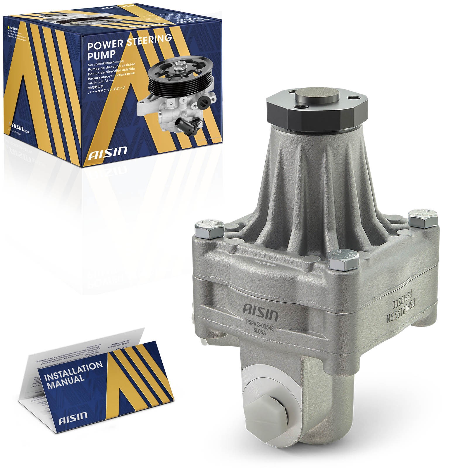 AISIN Power Steering Pump for Porsche 924 944 968 1983-1995 L4 2.5L 2.7L 3.0L AISIN Power Steering Pump for Porsche 924 944 968 1983-1995 L4 2.5L 2.7L 3.0L