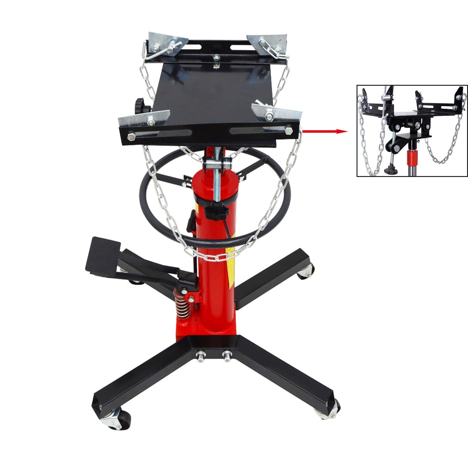 1300LBS 2 Stage Hydraulic Transmission Jack for Lift Auto Gearbox 34\'\'-70\'\' New