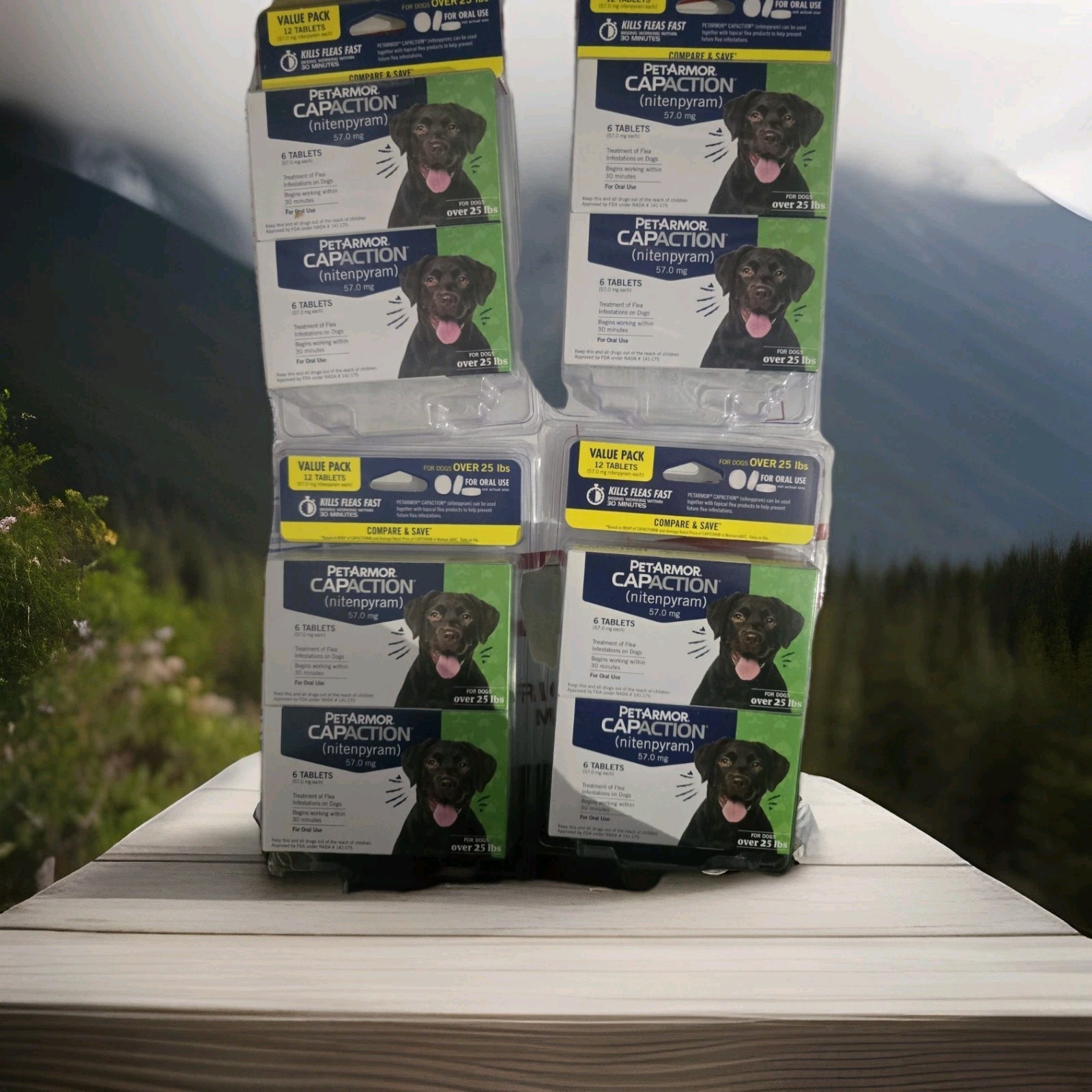 PetArmor Capaction Oral Flea for Dogs Over 25 lbs 6 x 8 = 48 tablets. Exp 8/27+ PetArmor Capaction Oral Flea for Dogs Over 25 lbs 6 x 8 = 48 tablets. Exp 8/27+