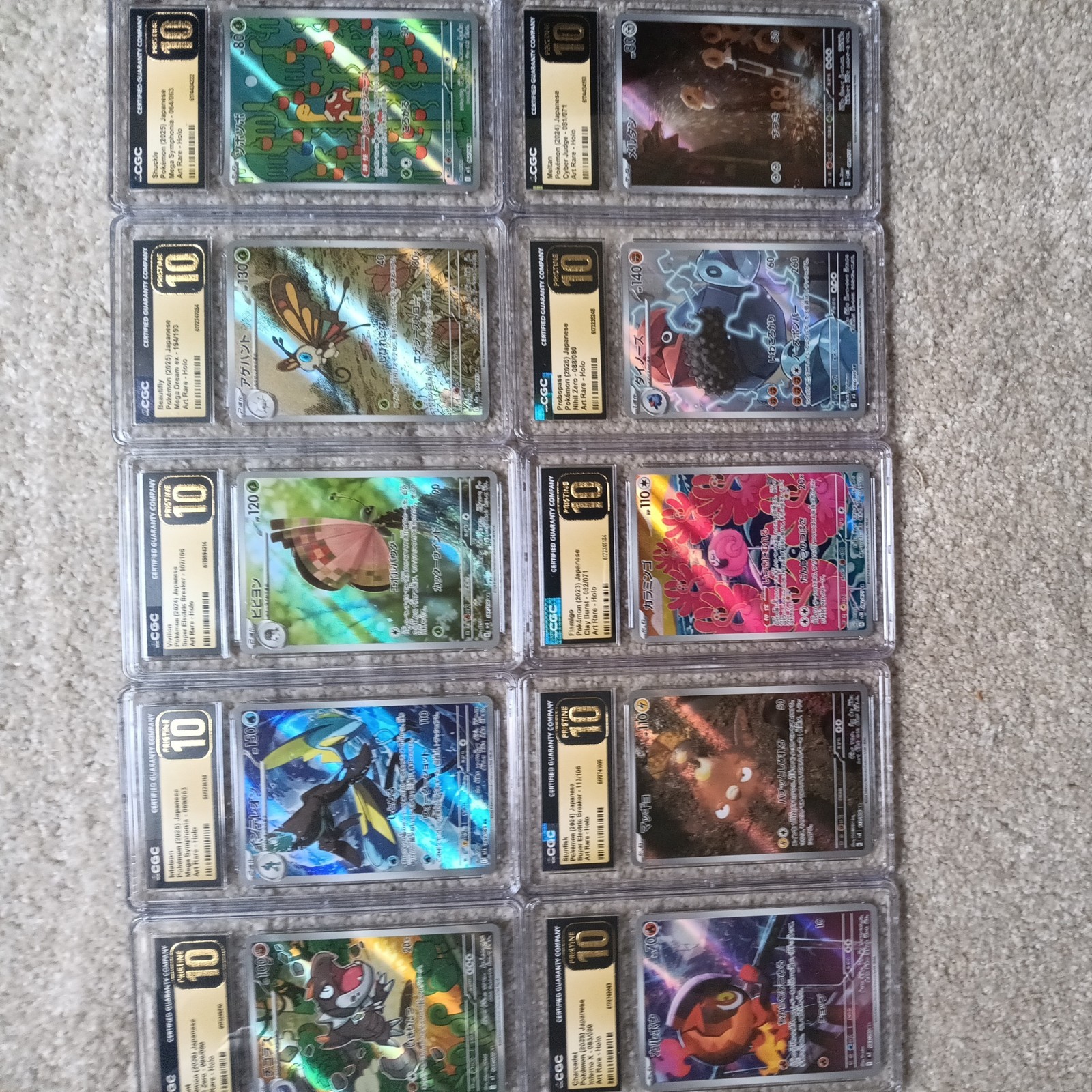 Pokemon CGC 10-Card Graded Slab Lot; Pristine 10 Lot