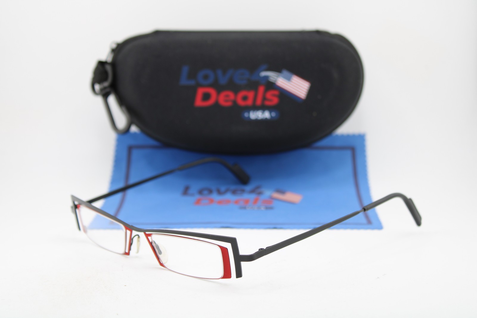 NEW THEO BELGIUM ARMENIAN 106 BLACK RED GUNMETAL AUTHENTIC EYEGLASSES 44-13 NEW THEO BELGIUM ARMENIAN 106 BLACK RED GUNMETAL AUTHENTIC EYEGLASSES 44-13