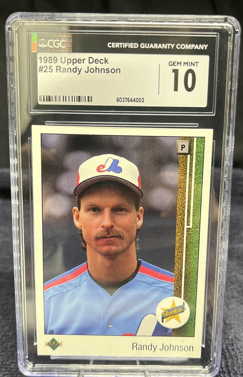 1989 UPPER DECK STAR ROOKIE #25 RANDY JOHNSON RC CGC 10