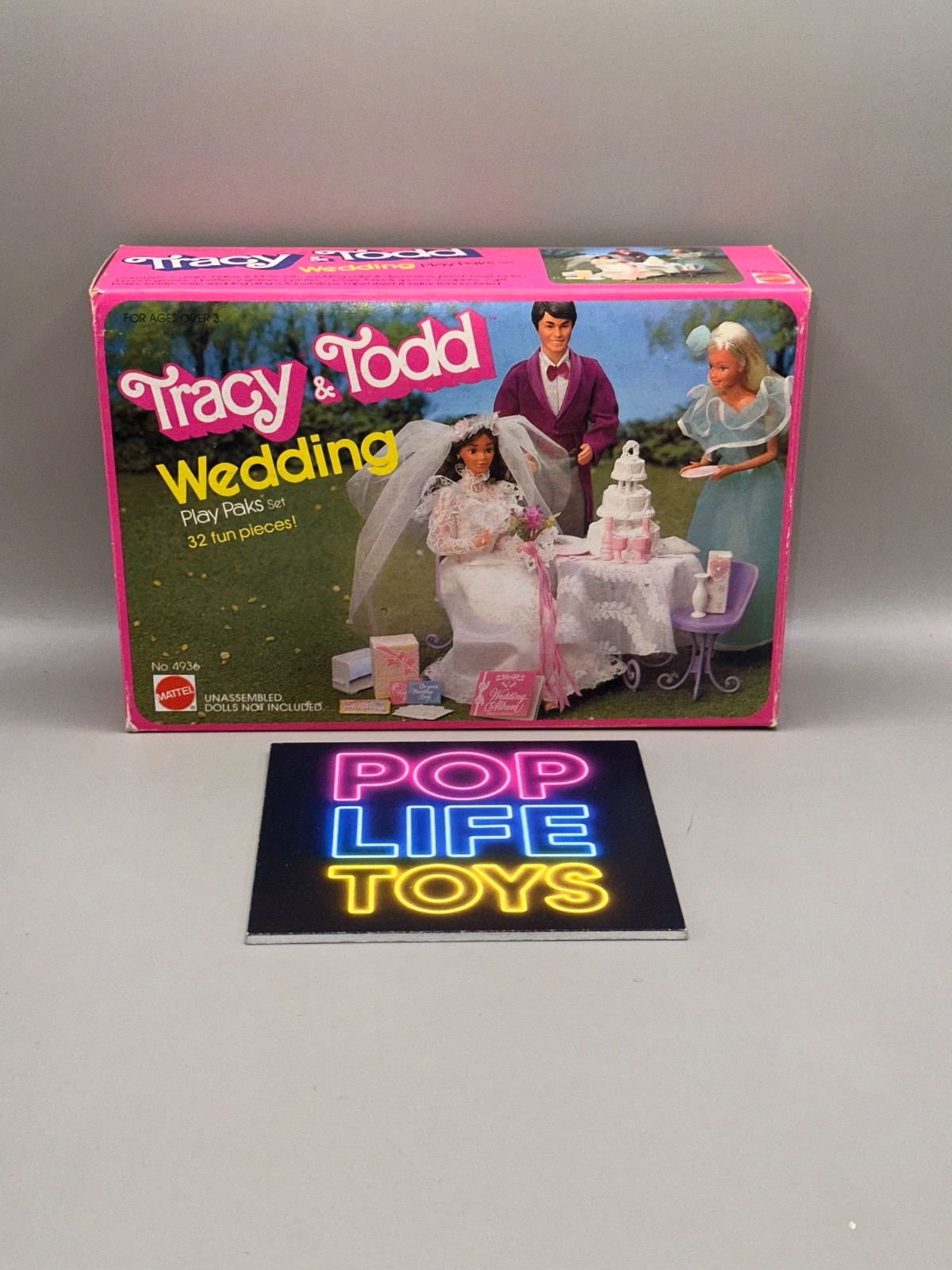 Vintage 1983 Mattel Barbie Play Paks “Tracy & Todd Wedding” #4936