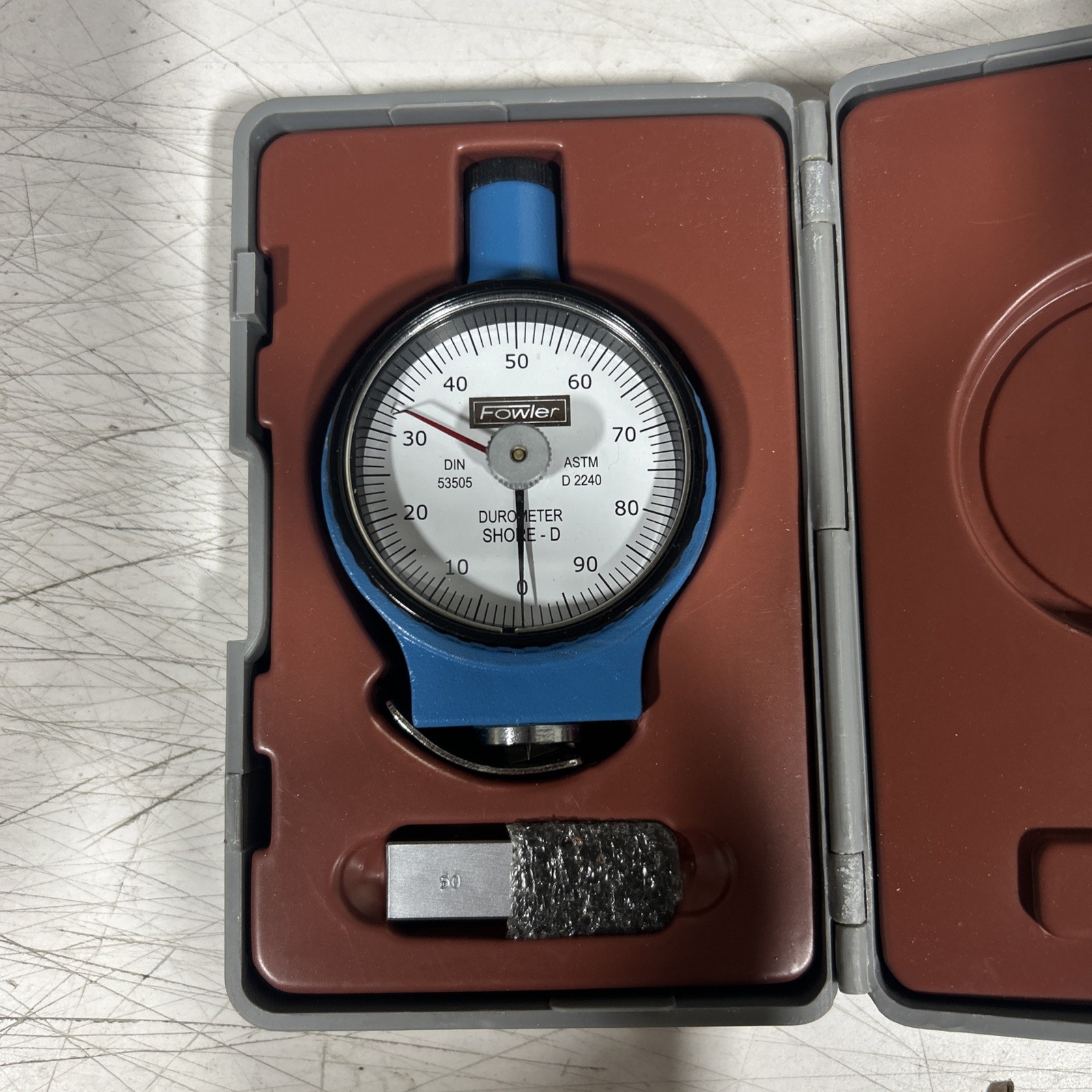 FOWLER 53-762-102-0 SHORE D DUROMETER HARDNESS TESTER 