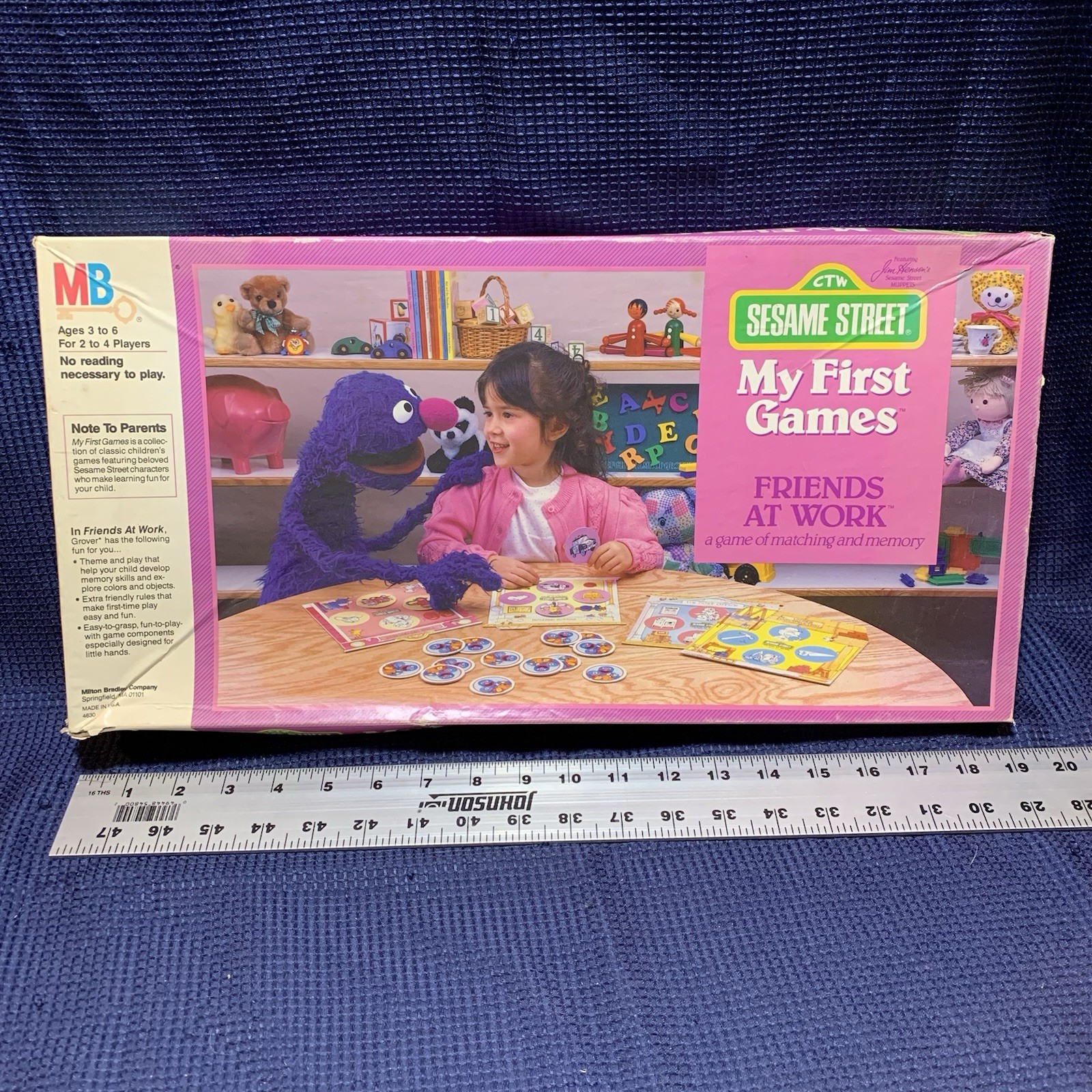 Vintage 1986 Jim Hensons Sesame Street My First Games Friends At Work Complete Vintage 1986 Jim Hensons Sesame Street My First Games Friends At Work Complete