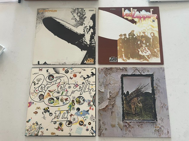Led Zeppelin I, II, III, IV Vintage Vinyl LP Lot (4 Albums) 70s US EX - TESTED Led Zeppelin I, II, III, IV Vintage Vinyl LP Lot (4 Albums) 70s US EX - TESTED