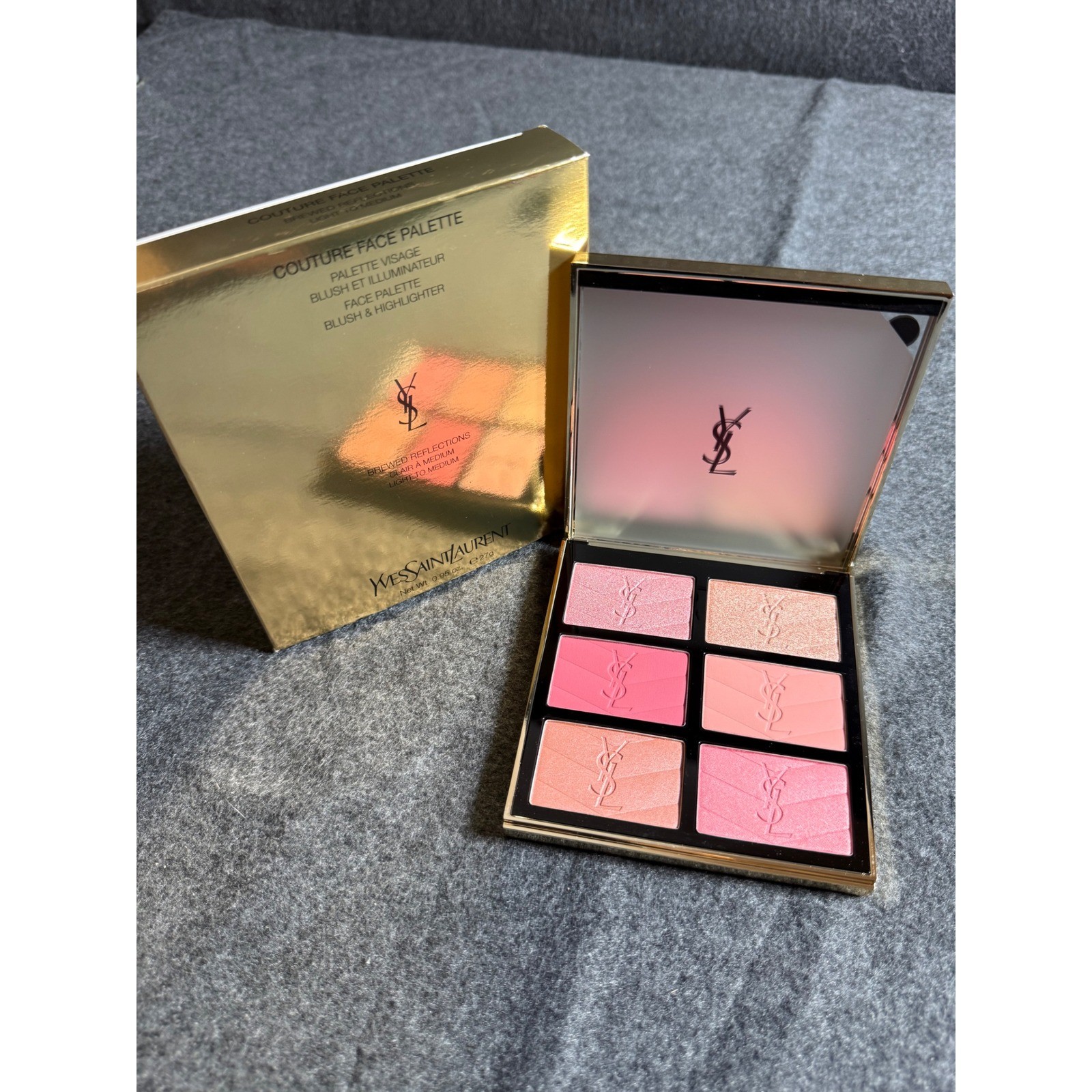YSL Brewed Reflections Couture Face Palette Light-Medium Limited Edition NIB