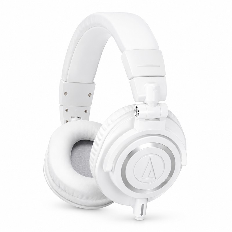 M50x Professional Studio Monitor Headphones, White