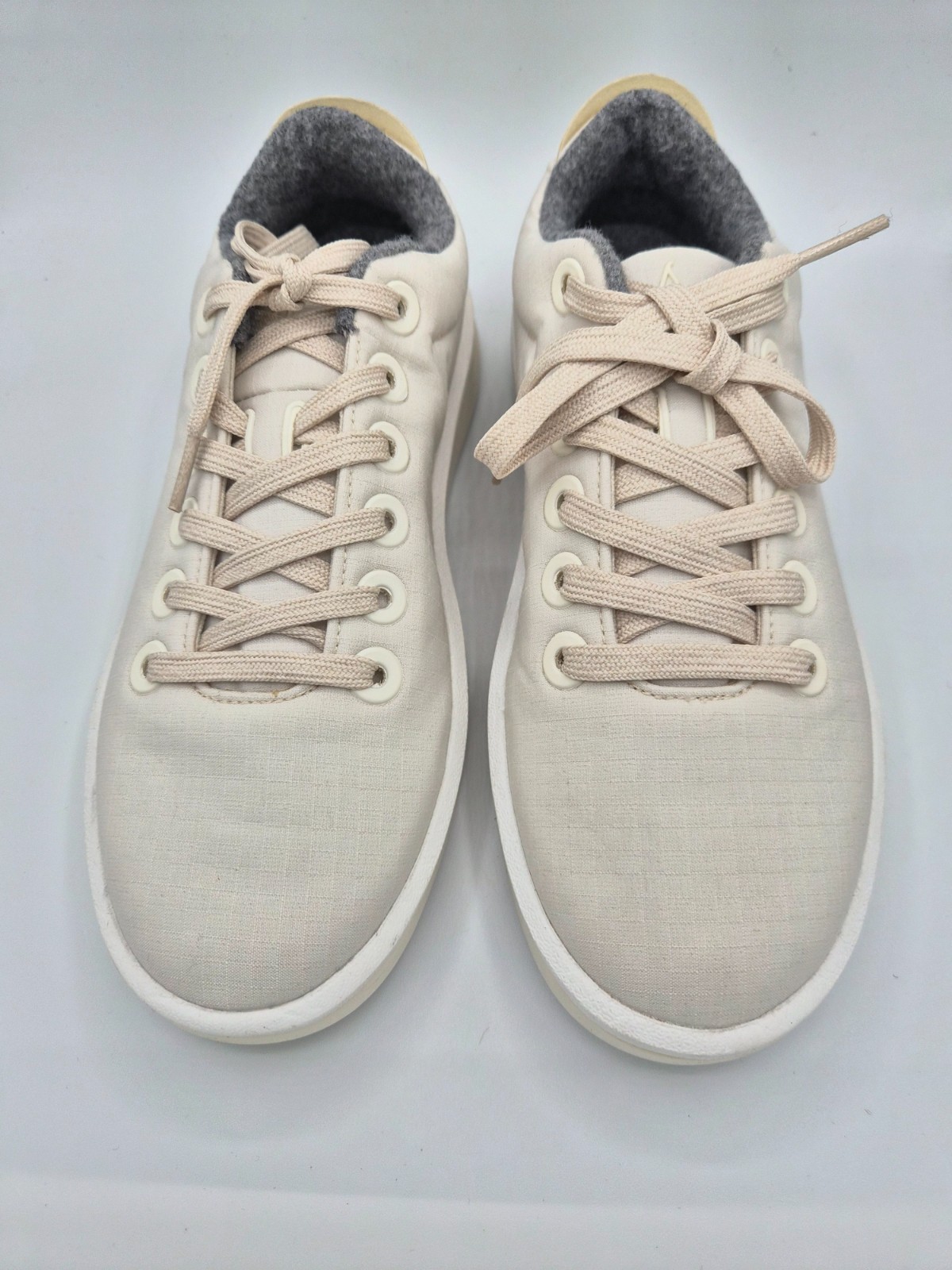 Allbirds Wool Piper Woven Casual Sneakers Shoes Low Top White Women\'s Size 7 M