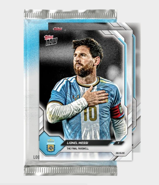 Lionel Messi - 2026 Argentina Topps NOW (2 CARDS) - Final Farewell Pack PRESALE Lionel Messi - 2026 Argentina Topps NOW (2 CARDS) - Final Farewell Pack PRESALE