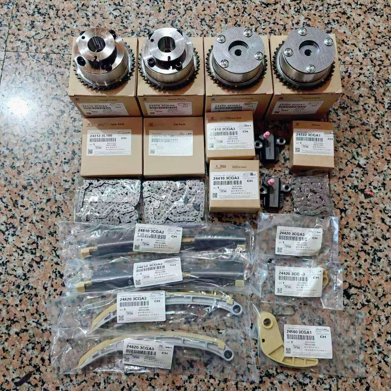 OEM NEW 16PCS Engine Timing Chain Kit For 2014 - 2020 Kia Sorento 3.3L US OEM NEW 16PCS Engine Timing Chain Kit For 2014 - 2020 Kia Sorento 3.3L US