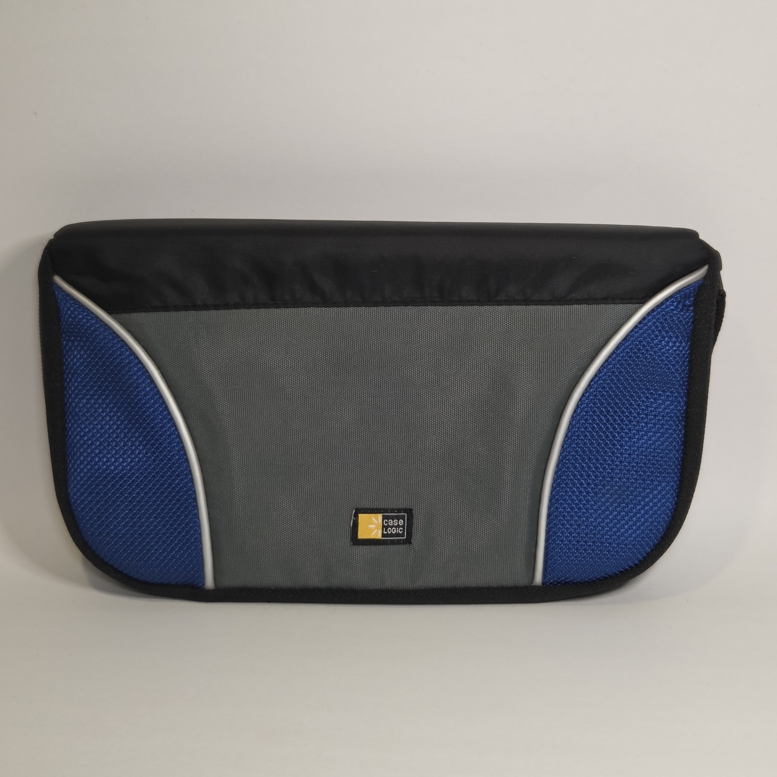 Case Logic 48 CD/ DVD Disc Binder with Zipper - Blue Black Gray - Soft Nylon