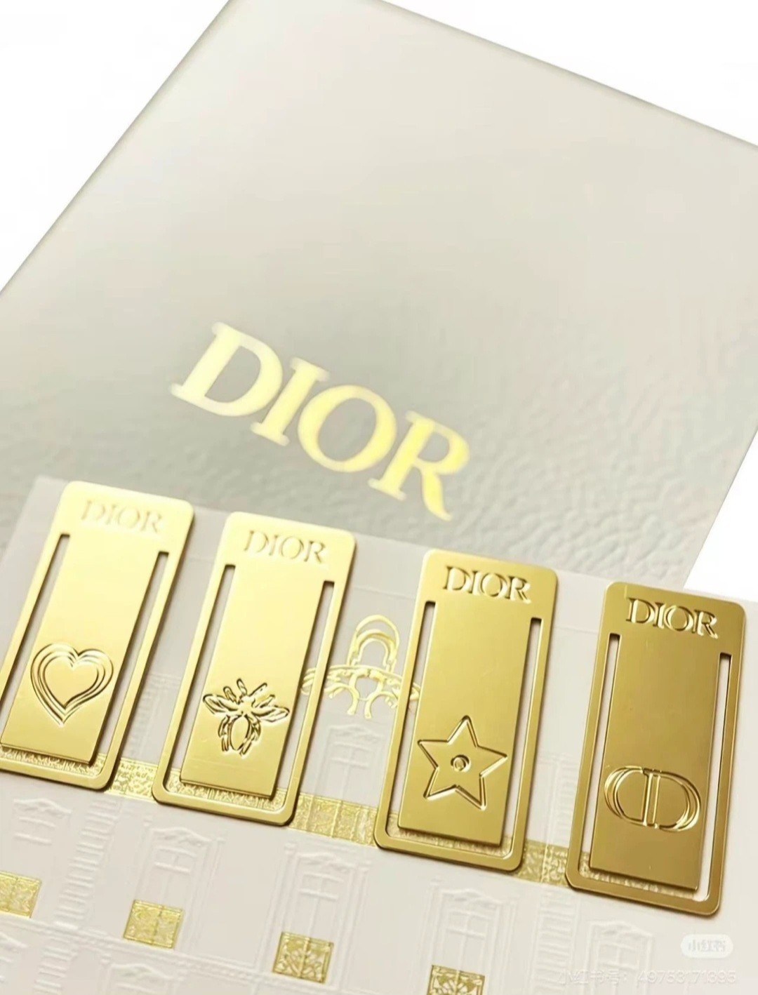 Dior Novelty Bookmark Elegant Collectible Rare Gift with Luxury Fashion Style