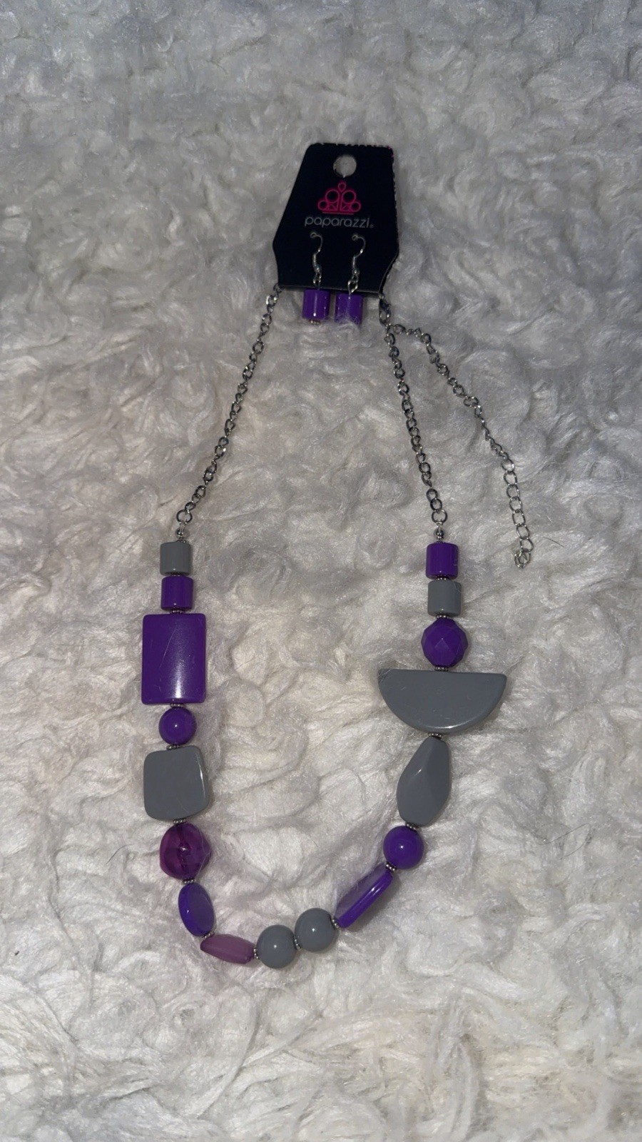 5-Piece Paparazzi Purple Jewelry Lot – 5 Necklaces + Matching Earrings Sets