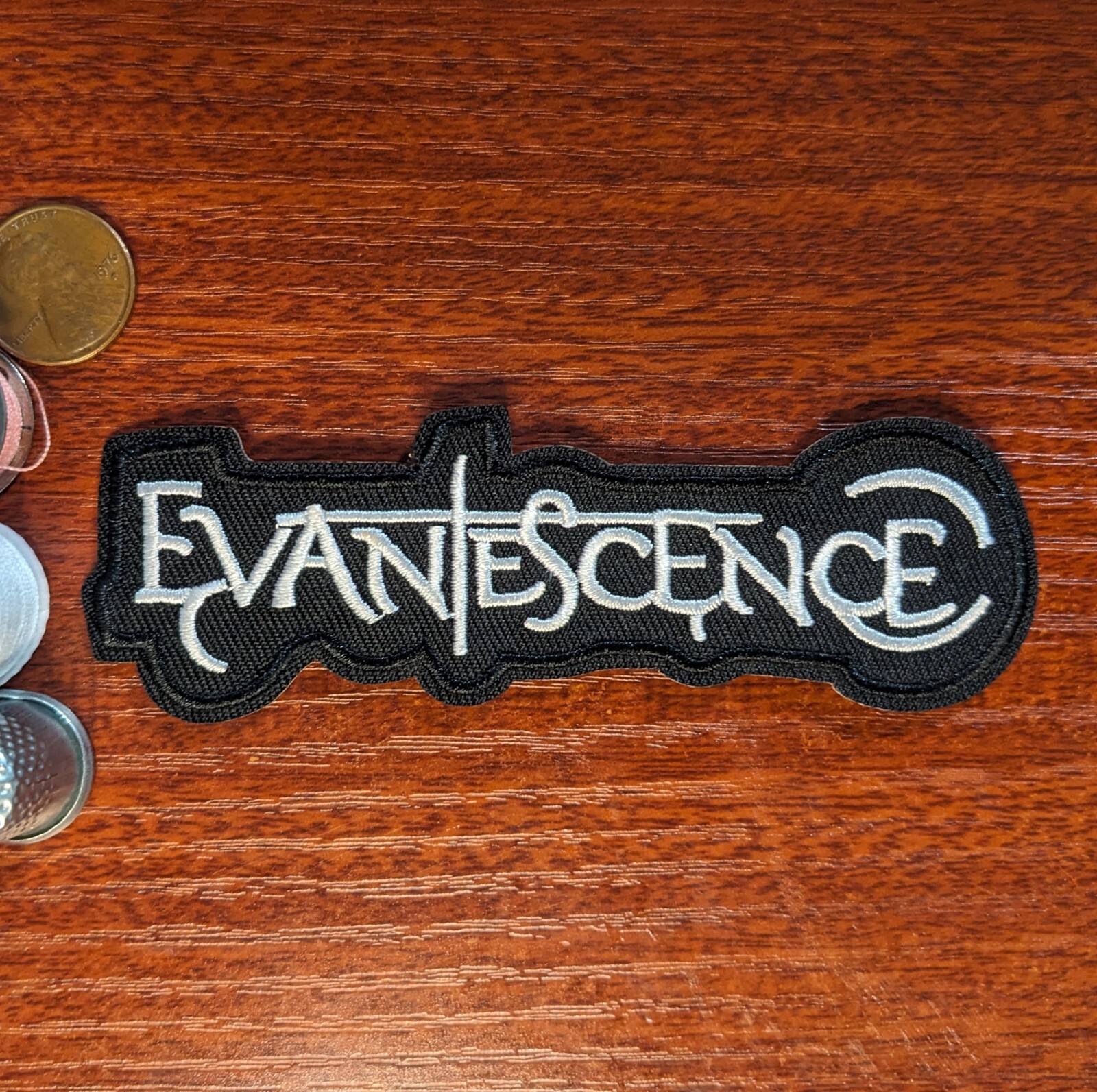 Evanescence Band Patch Punk Emo Rock Alternative Embroidered Iron On 1.75x4.25\ Evanescence Band Patch Punk Emo Rock Alternative Embroidered Iron On 1.75x4.25\