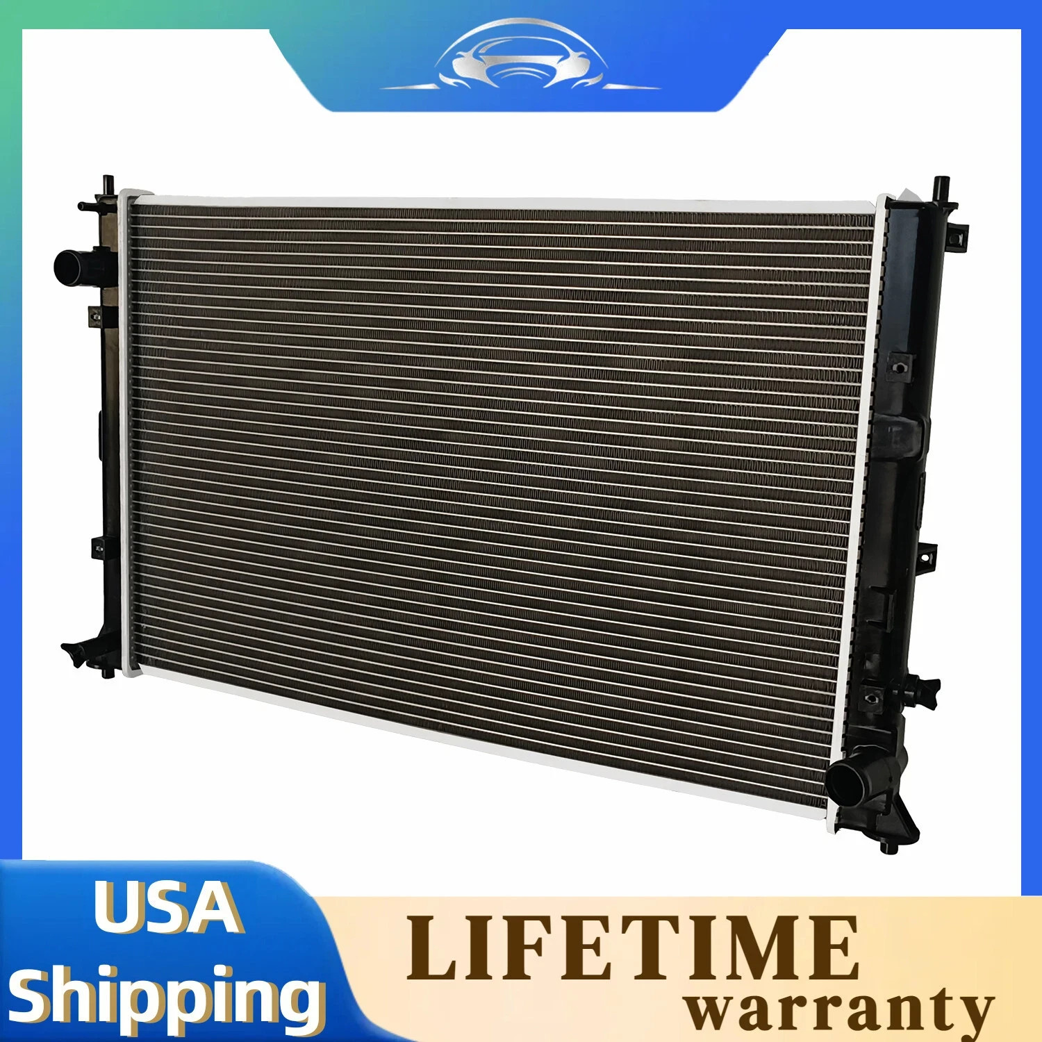CU13582 Radiator For 2016 2017 2018-2021 Honda Civic 1.5L Turbocharged Aluminum