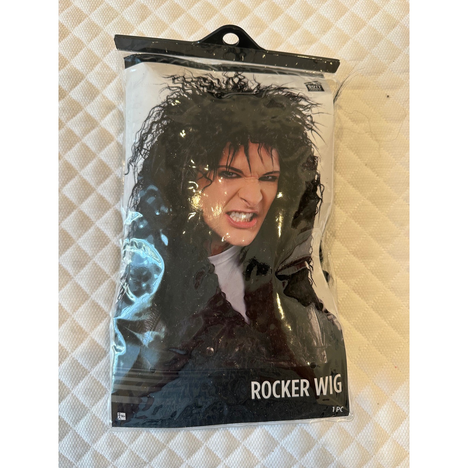 Amscan Black Rocker Wig 80s Heavy Metal Glam Rock Costume Accessory Halloween