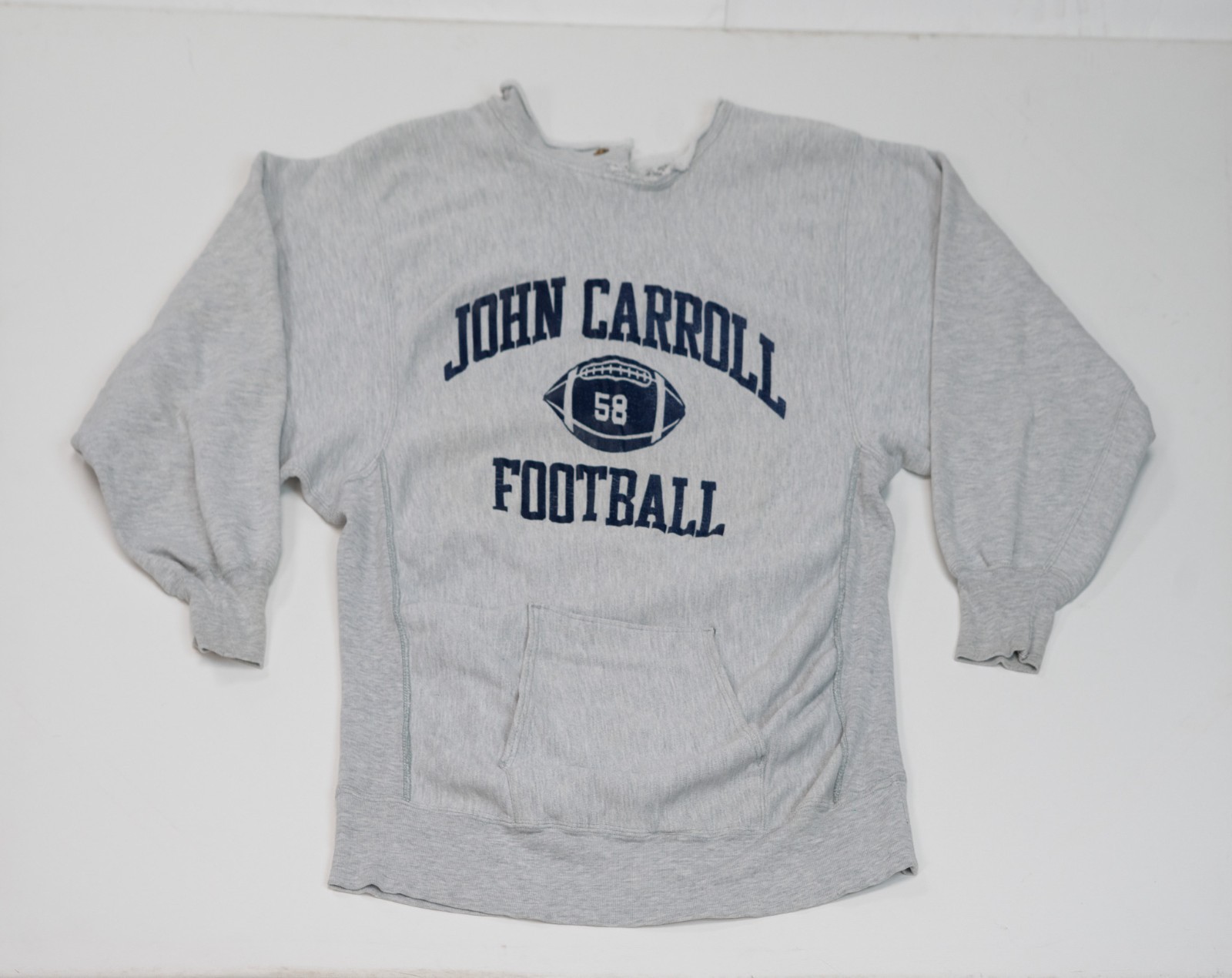 Vintage 80s Champion Reverse Weave Sweatshirt Thrashed University Size 2XL