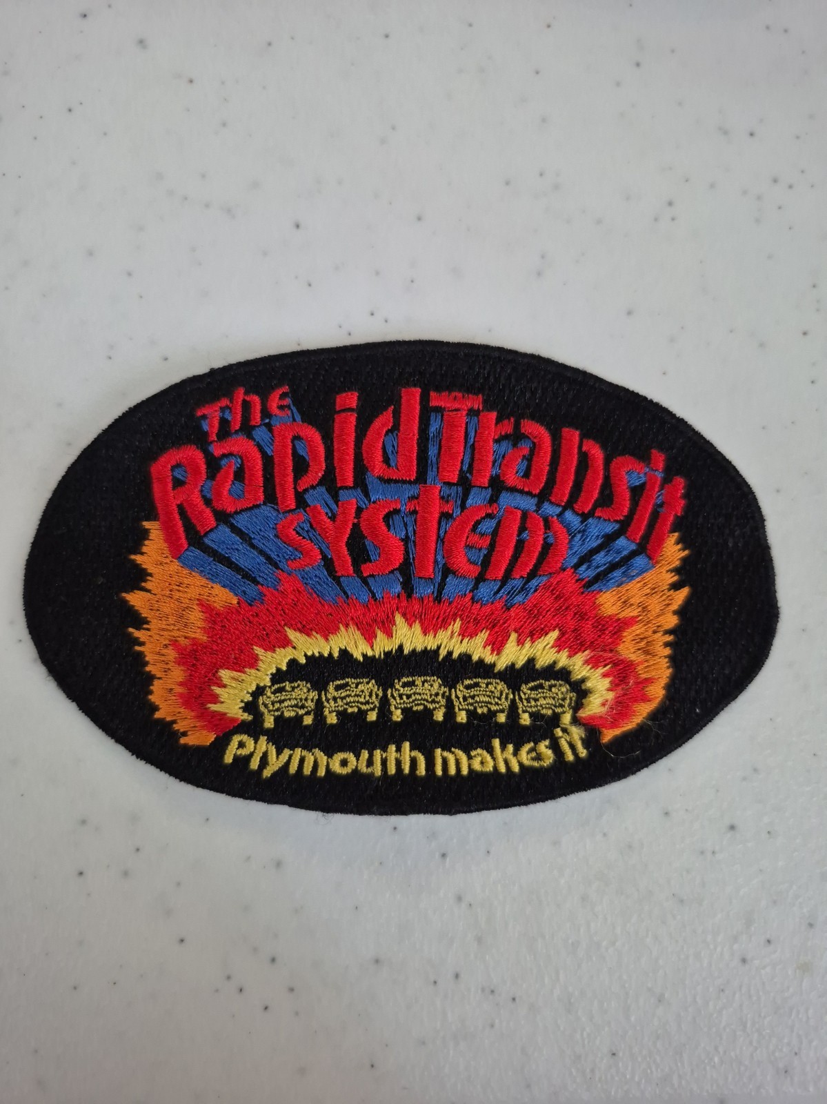 Vintage Plymouth Rapid Transit System Patch Makes It Mopar Muscle Car Applique Vintage Plymouth Rapid Transit System Patch Makes It Mopar Muscle Car Applique